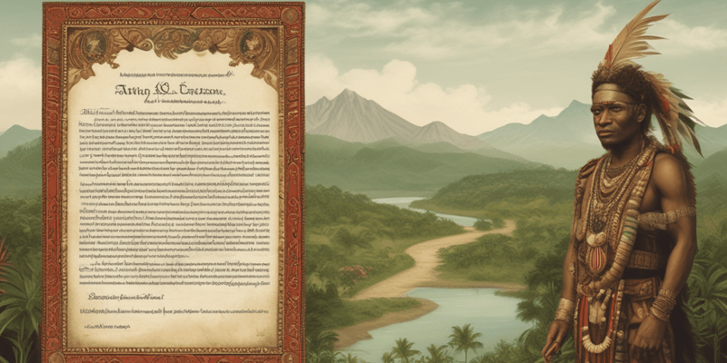 Constitution of the Independent State of Papua New Guinea Quiz