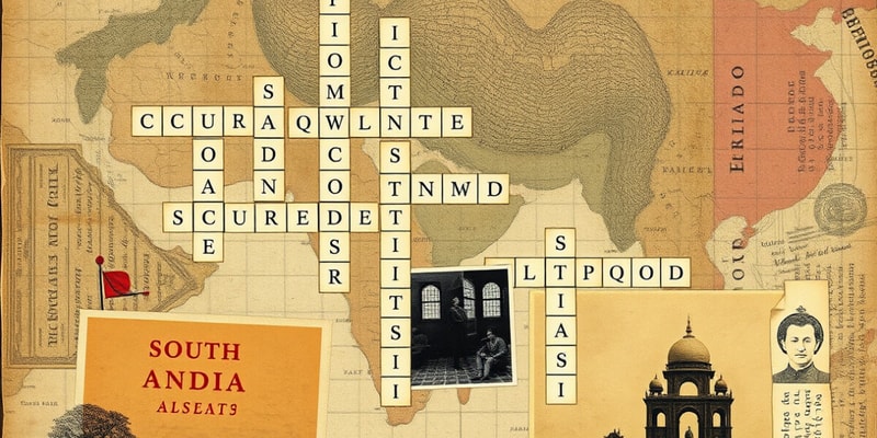 South Asia Crossword Puzzle