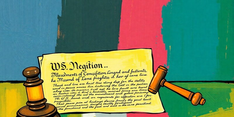 US Constitution Amendments Quiz