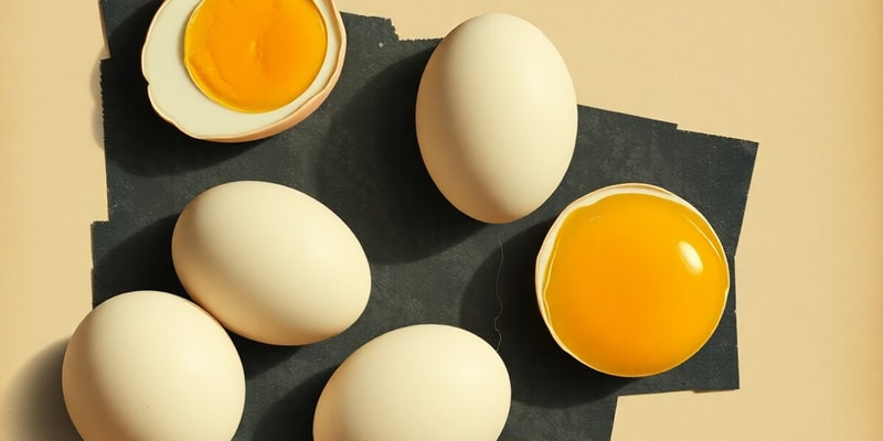 Egg Characteristics and Cooking