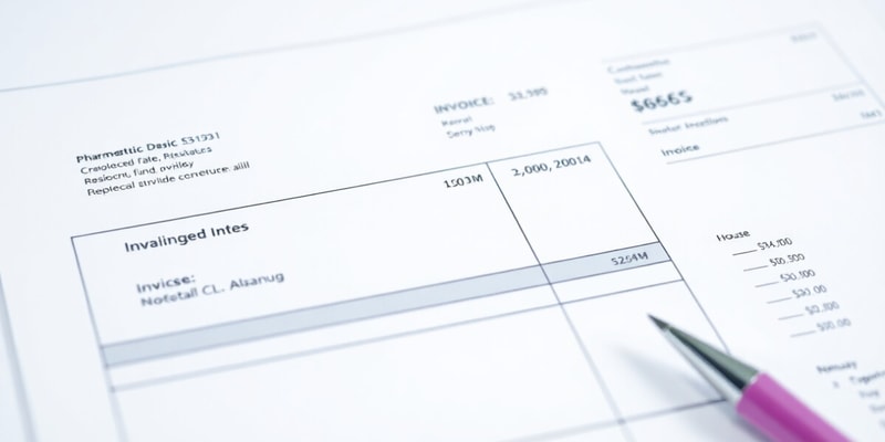 Pharmaceutical Invoice Overview