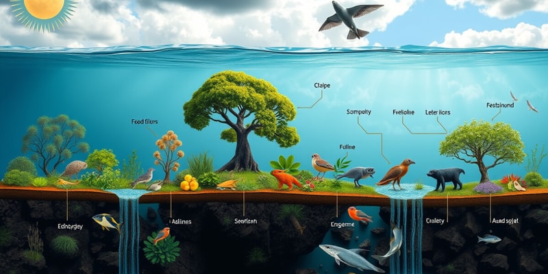 Energy Flow and Trophic Levels in Ecosystems