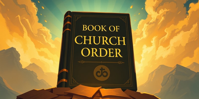 Book of Church Order PCA Flashcards