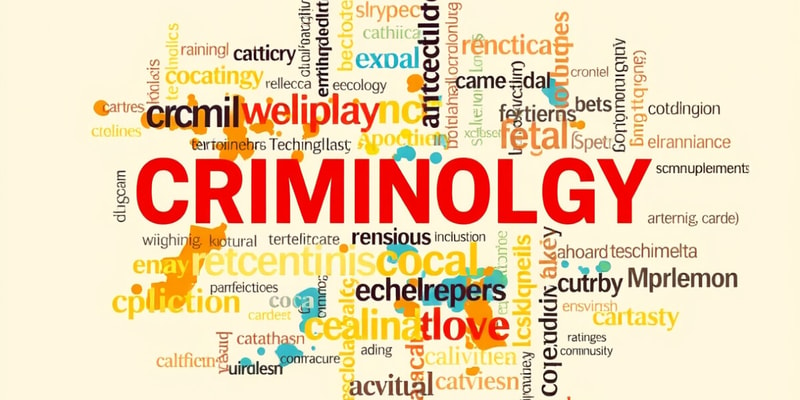 Technical English 1: Criminology Vocabulary