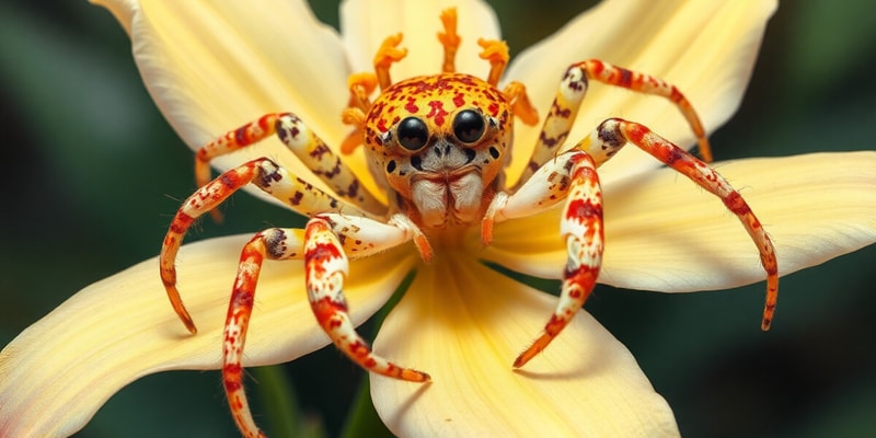 Crab Spider Camouflage in Yuan Province Rainforest