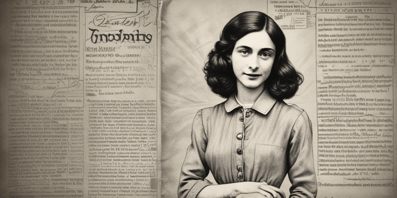 The Diary of Anne Frank: Summary and Background