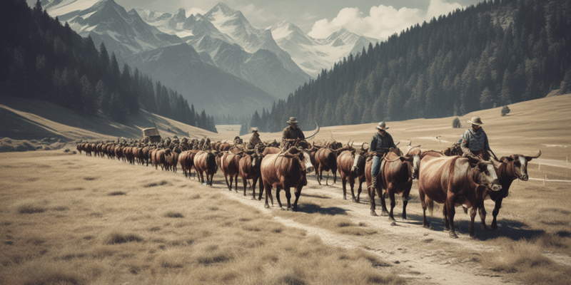 The Dairy Farmers of Tyrol: Alma Cattle Drive Tradition Quiz