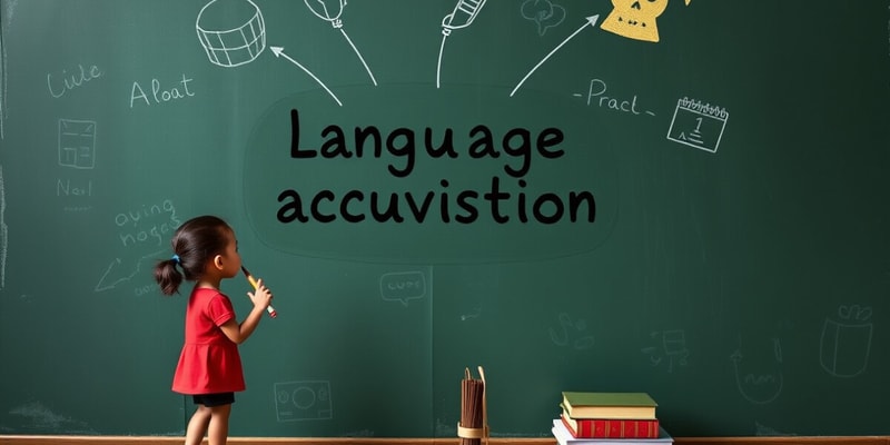 Introduction to Language Acquisition Chapter 1