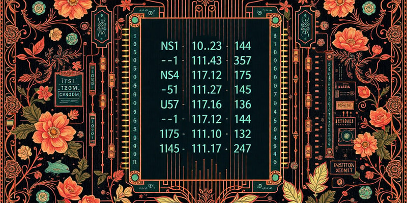 Processor Instruction Set Architecture