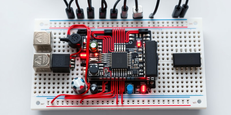 Full Adder Circuit on Breadboard