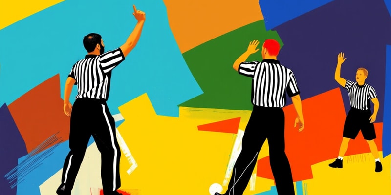 Basketball Referee Signals Flashcards