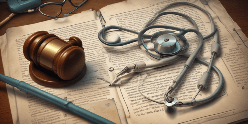 Healthcare Law and Ethics