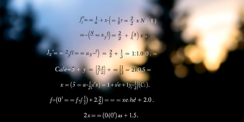 Differential Calculus Overview