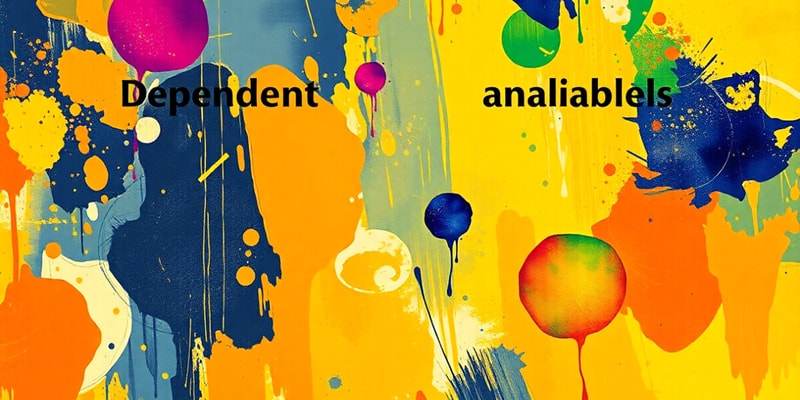Dependent and Independent Variables Quiz