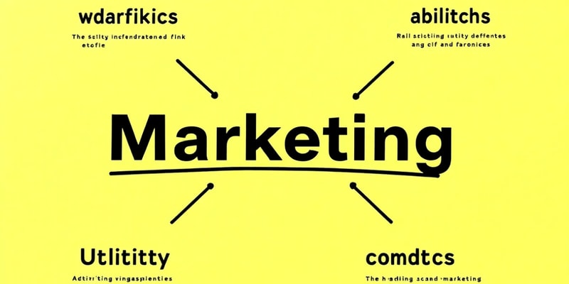 Marketing in a Market Economy - Chapter 1