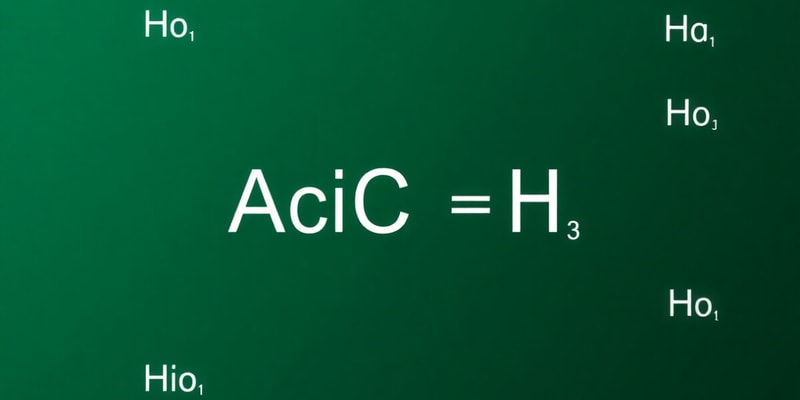 Acid Nomenclature Quiz: Part A & B