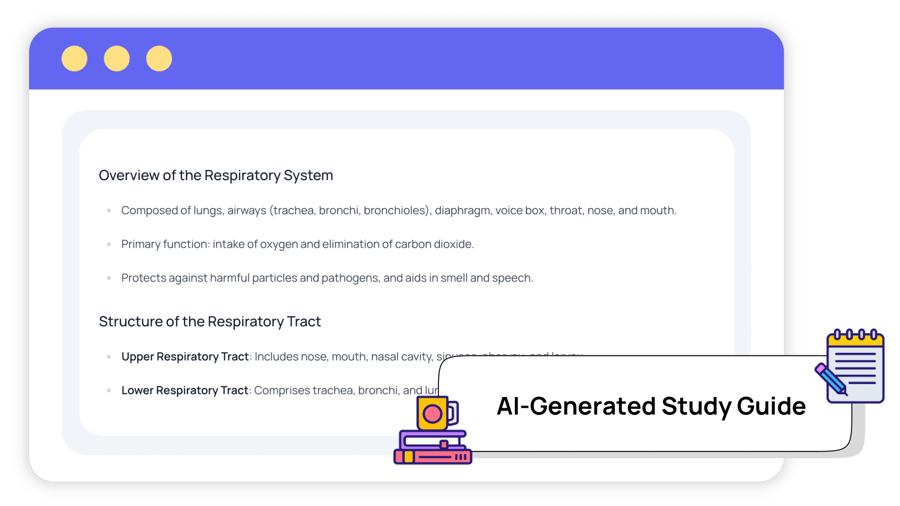 AI Study Guide Generator Screenshot