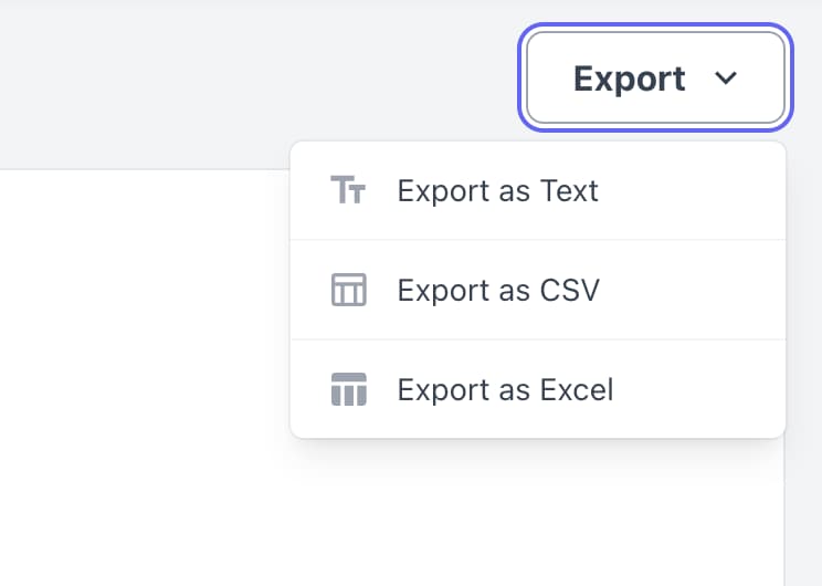 Export