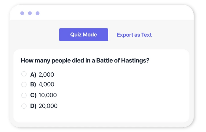 Step 3: Export and Share Your Exam or Questions