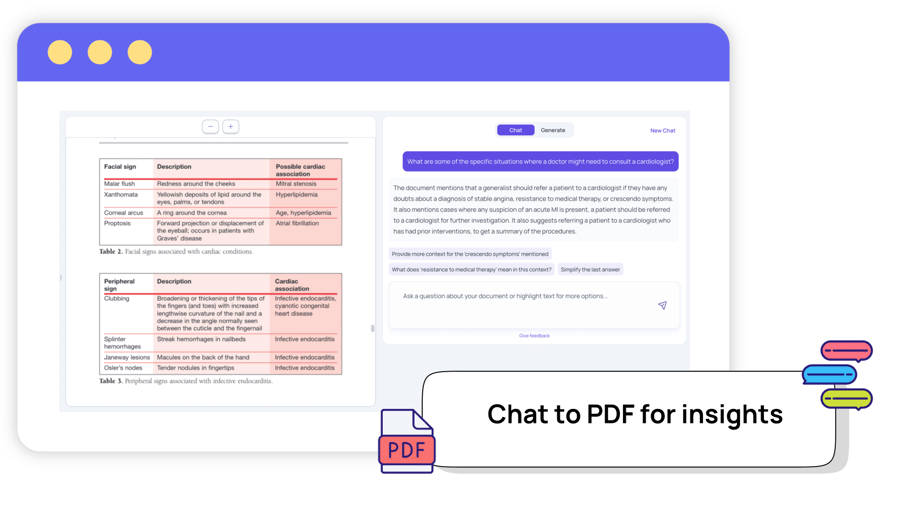 AI Chat to PDF & PDF Summarizer Screenshot