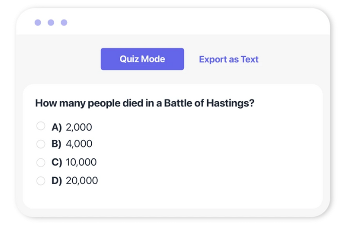 Step 3: Export and Share Your Exam or Questions